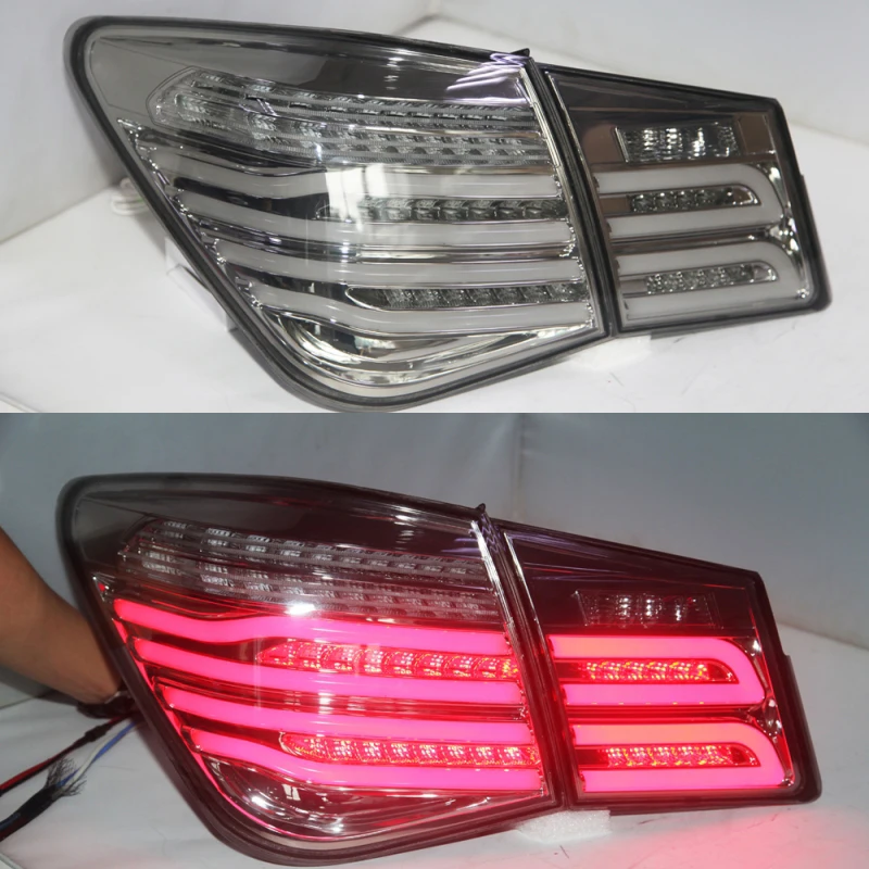 

1 Set LED Rear Back Lamp 2009-2013 Year For Chevrolet Cruze Taillight Smoke Black Housing Clear Len Cover