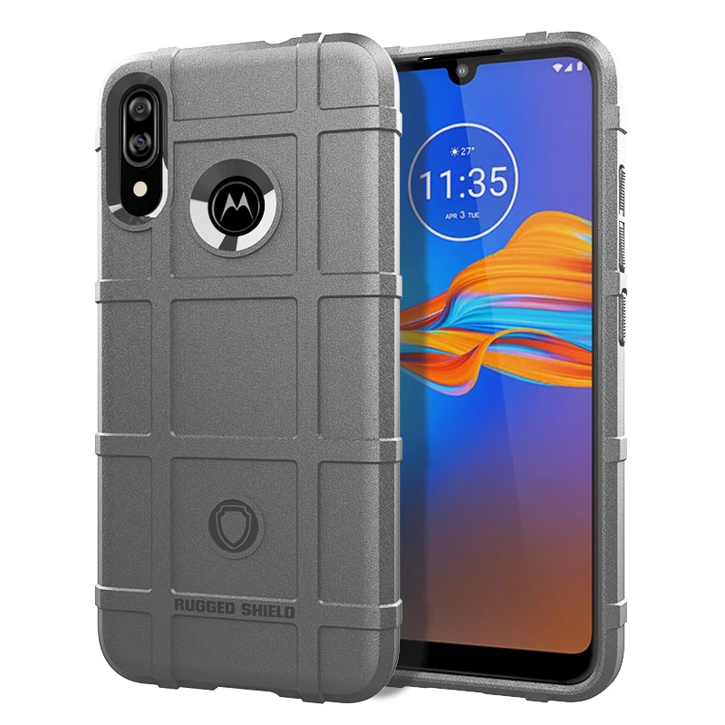 

Silicone Shield Case for Moto E6 Plus E6+ Anti Knock Shockproof Soft Phone Cover for moto e6s Armor Matte Rubber Cases