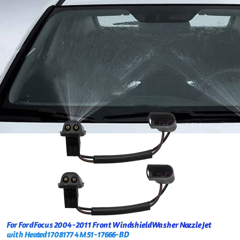 

Передняя фотовспышка с подогревом 1708177 4M51-17666-BD для Ford Focus 2004-2011, распылитель лобового стекла
