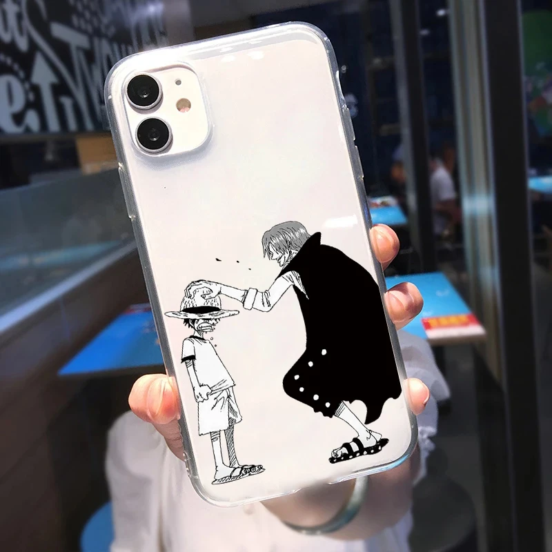 Японский аниме цельный мультяшный Луффи чехол для телефона iPhone 13 12 11 Pro X XS Max Mini 7 8