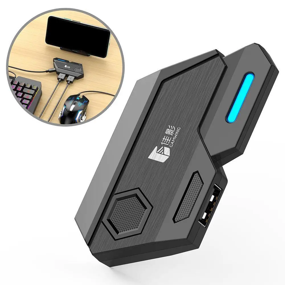 

Game Controller Keyboard and Mouse Adapter for Mobile Devices BT 5.0 Mobile Games Adapter For IOS Android Kit for PUBG Mobile