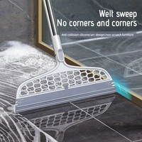 50inch magic silicone broom lengthen floor cleaning squeegee pet hair dust brooms bathroom floor wiper household cleaning tools
