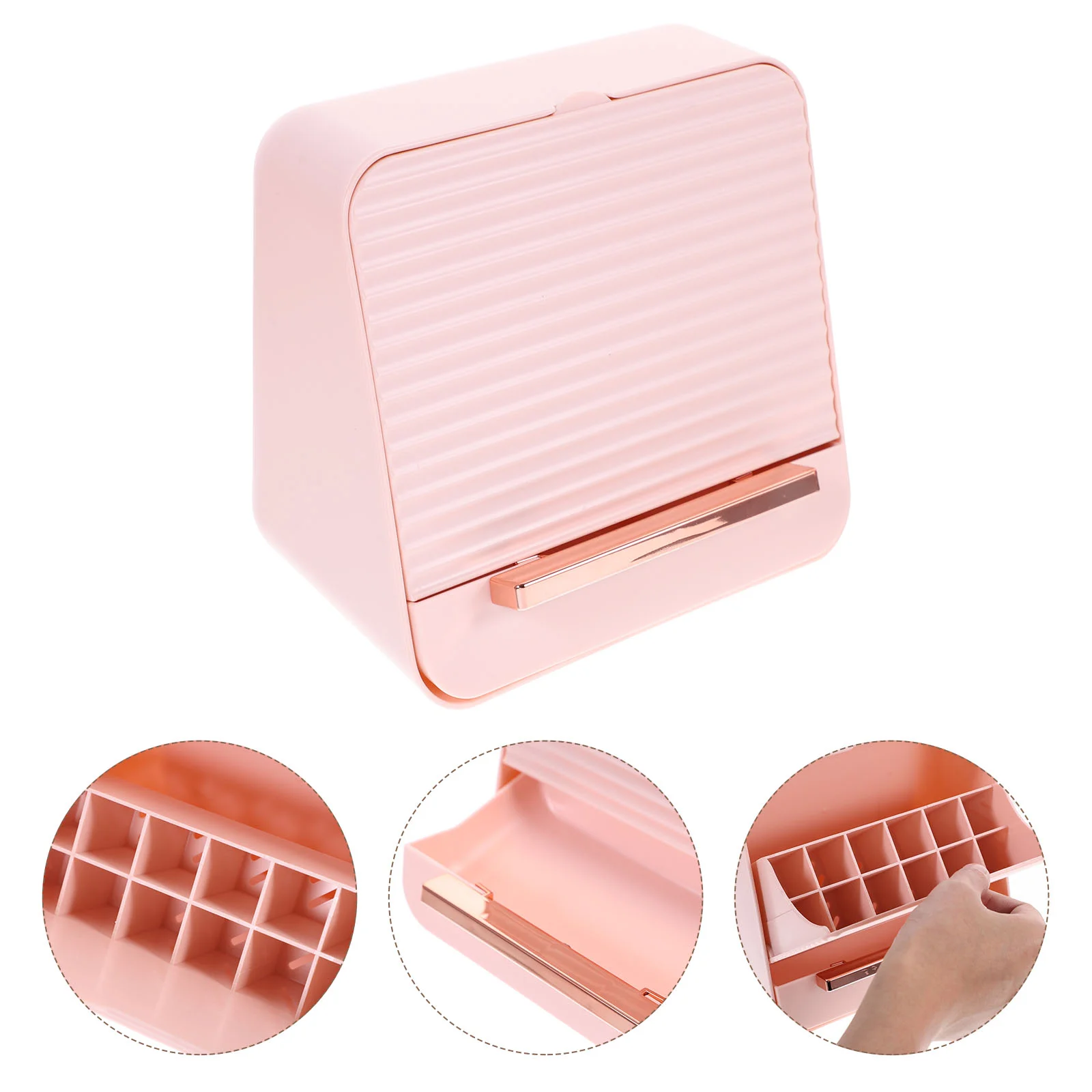 

Jewelry Case Trinket Storage Holder Organizer Box Table Novel Style Lipstick Portable Large Drawer