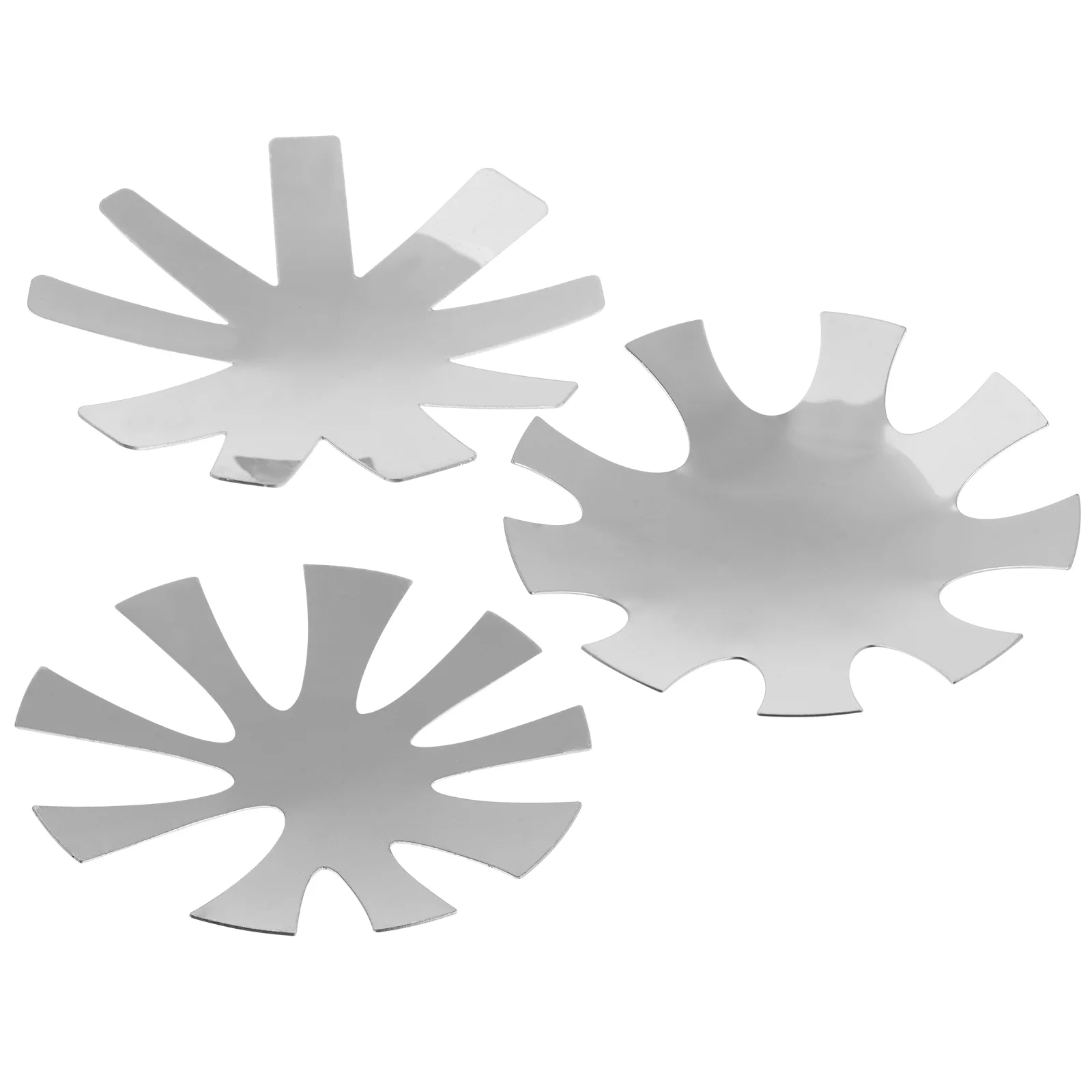 

3 Pcs Stainless Steel Nail French Plate Nails Module Manicure Trimmer Template