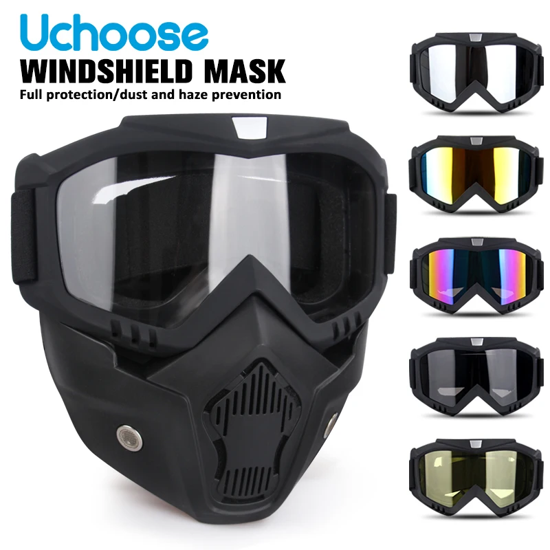 

Motorcycle Glasses Mask Cycling Windproof Sunglasses Glasses Mask Off-road Goggles Helmet Tactical Windproof Handsome