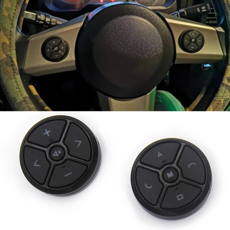 

Universal Car Steering Wheel Button Audio Music Control Switch For Multi Radio Audio DVD Player Media With Backlight