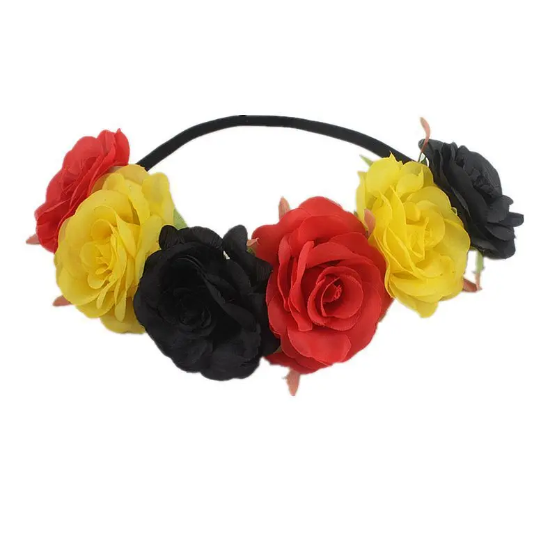 

Wedding Headband DIY Rose Flower Hairband Hair Jewelry Charms Engagement Accessories For Bride Bridesmaids
