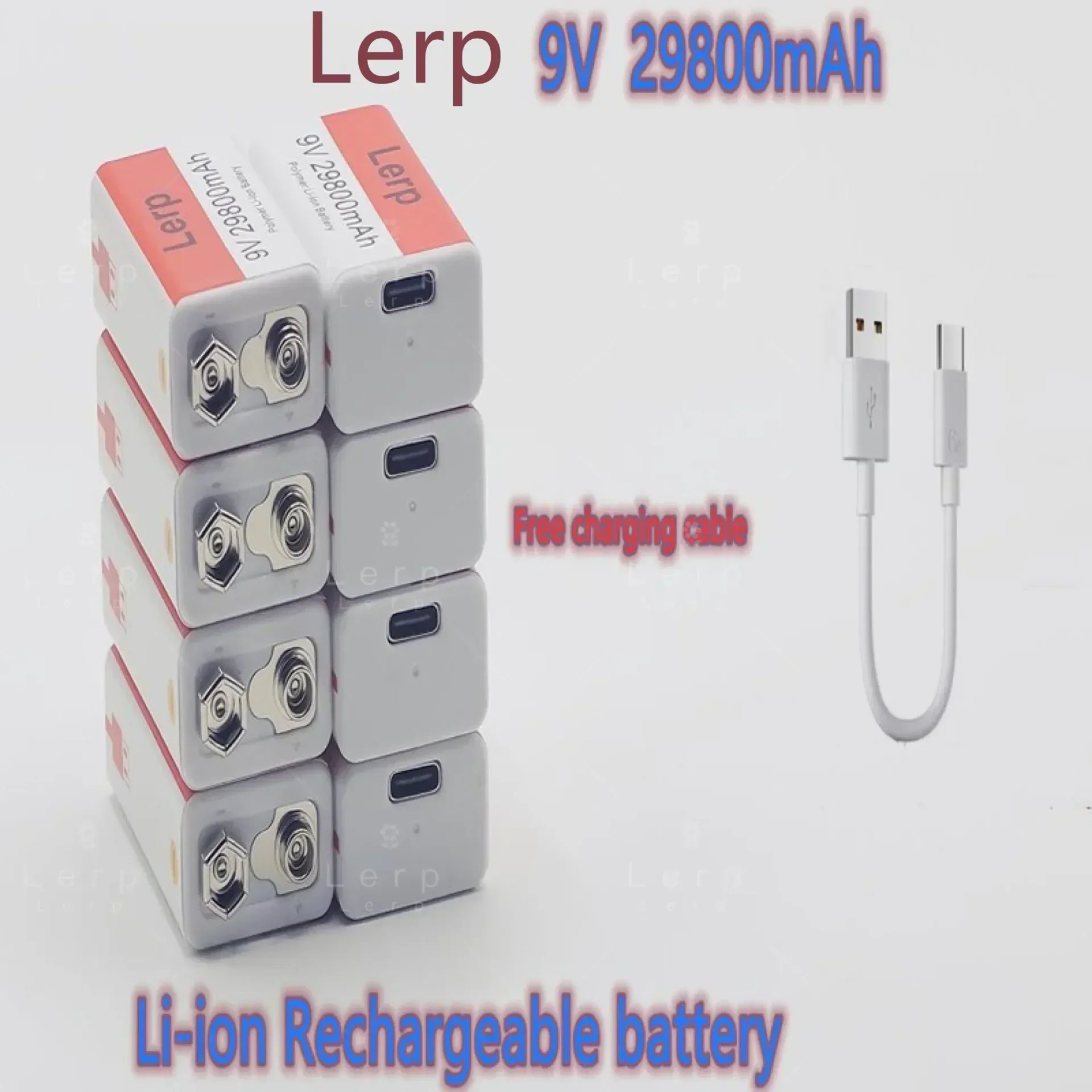 Аккумуляторная батарея с питанием от 9 В 2024 мАч мини-USB микрофоно пульт