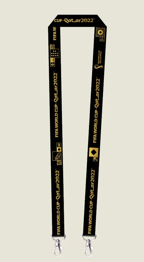 

Official authentic 2022 Qatar world cup badge ribbon f22-pn-0043