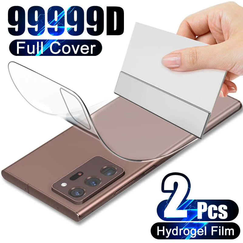 

2Pcs Back Hydrogel Film For Samsung Galaxy Note 20 Ultra S21 S20 Fe Plus Screen Protector A52 A72 A21s A32 A31 M31 M51 Not-Glass