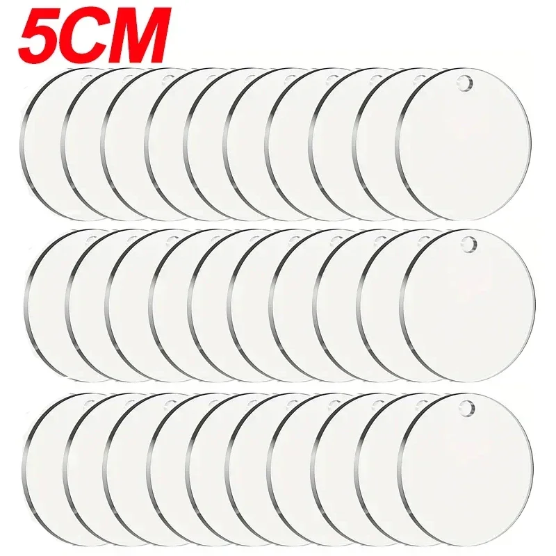 

Прозрачные акриловые диски для подвесок, набор из 10 штук