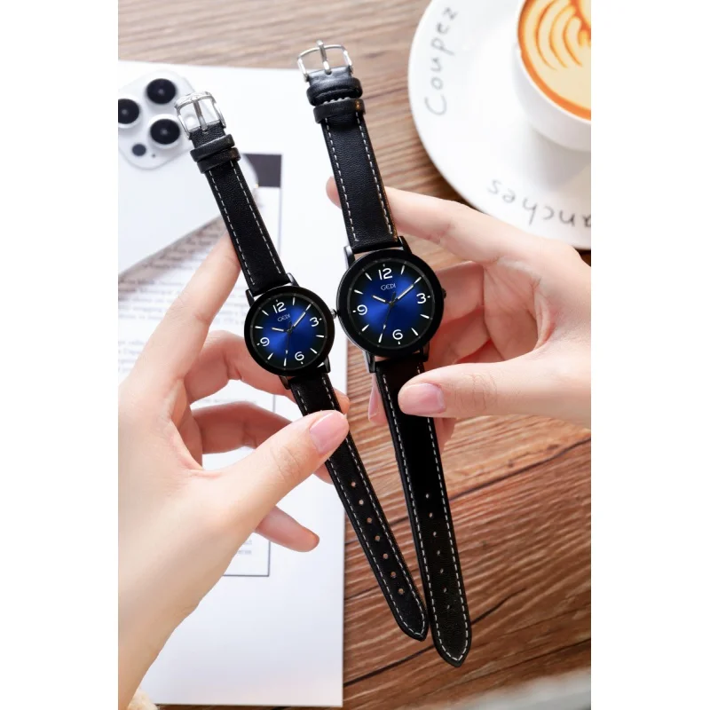 Fashion Simple Good-looking High Sense Student Gift Belt Quartz Waterproof Couple Watch