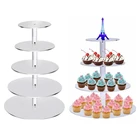 Прозрачная акриловая подставка для торта, 6 ярусов