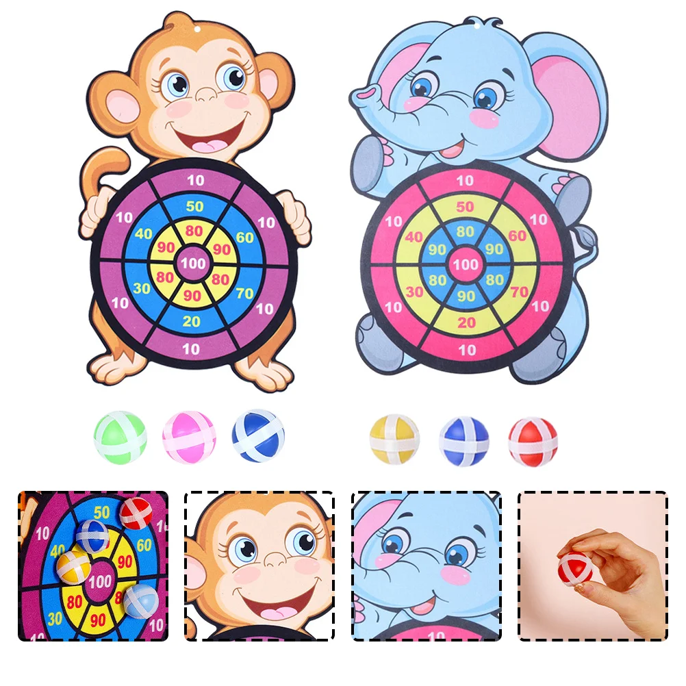

2 Sets Kids Circus Dartboard Game Safe Classic Dartboard Set Dart Board Game Dart Board Dart Shooting