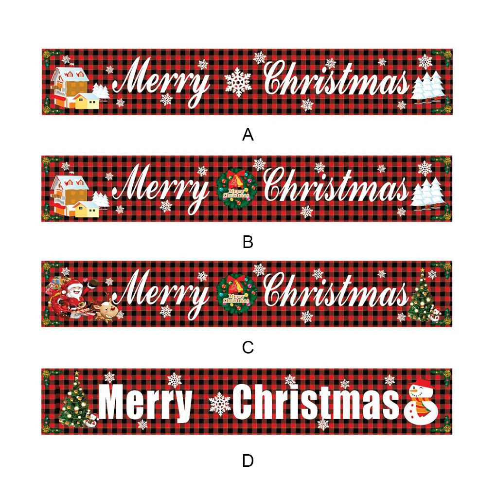 

Рождественское украшение Баннер для отеля офиса бара забора Двери крыльца террасы подвесной флаг праздника вечевечерние НКИ нового года Т...