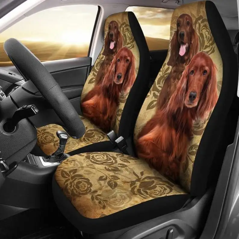 

Irish Setter, Dog Lover Gift, Car Seat Covers, Car Accessories, Gift for Her, Custom Seat Covers, Custom Made Cover, Front Car C