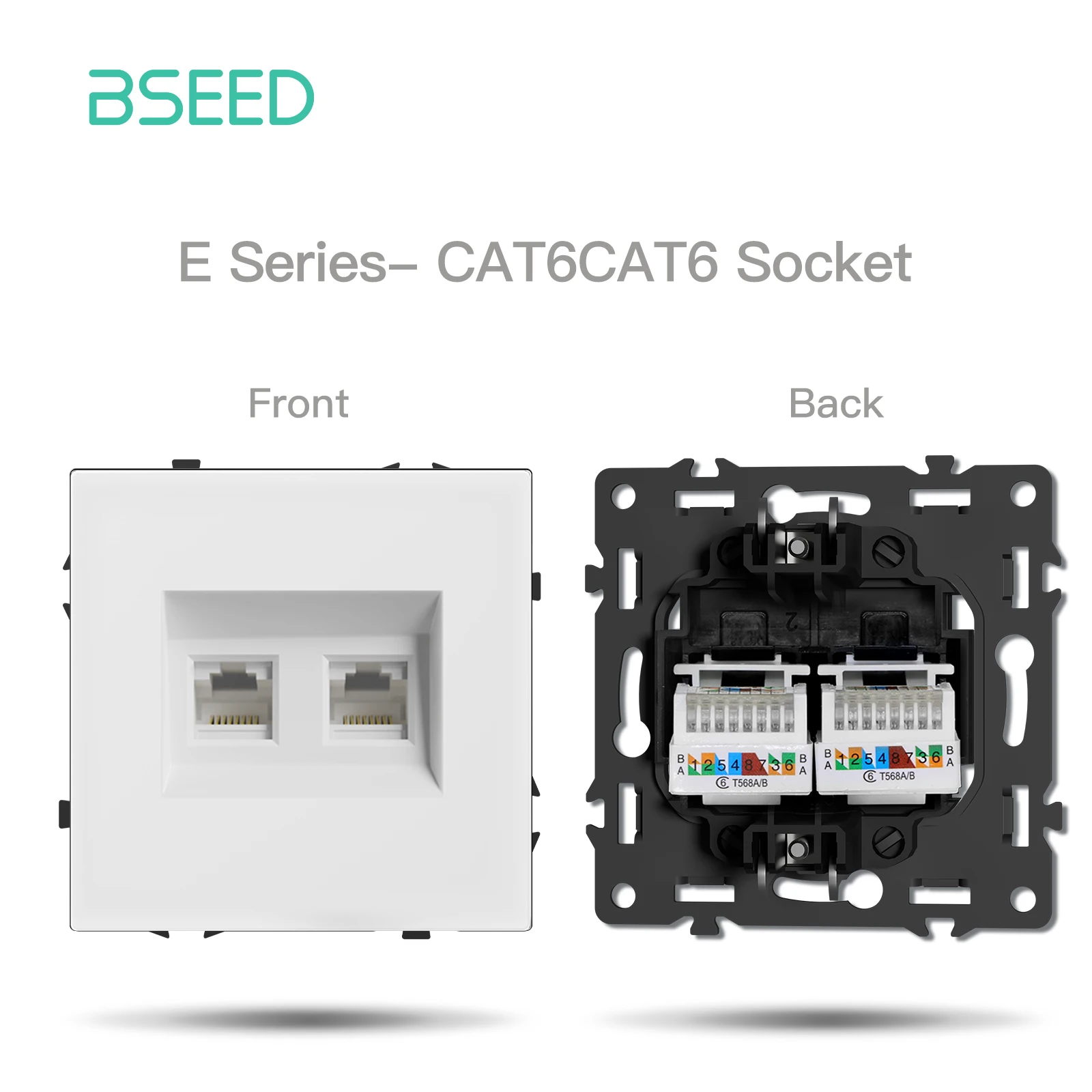 Модуль кнопочного переключателя BSEED белый