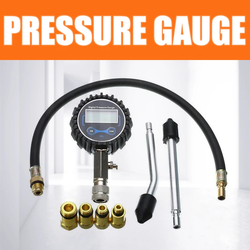 

Манометр для измерения компрессии двигателя 0-200 PSI, цифровой, для автомобилей, грузовиков, мотоциклов