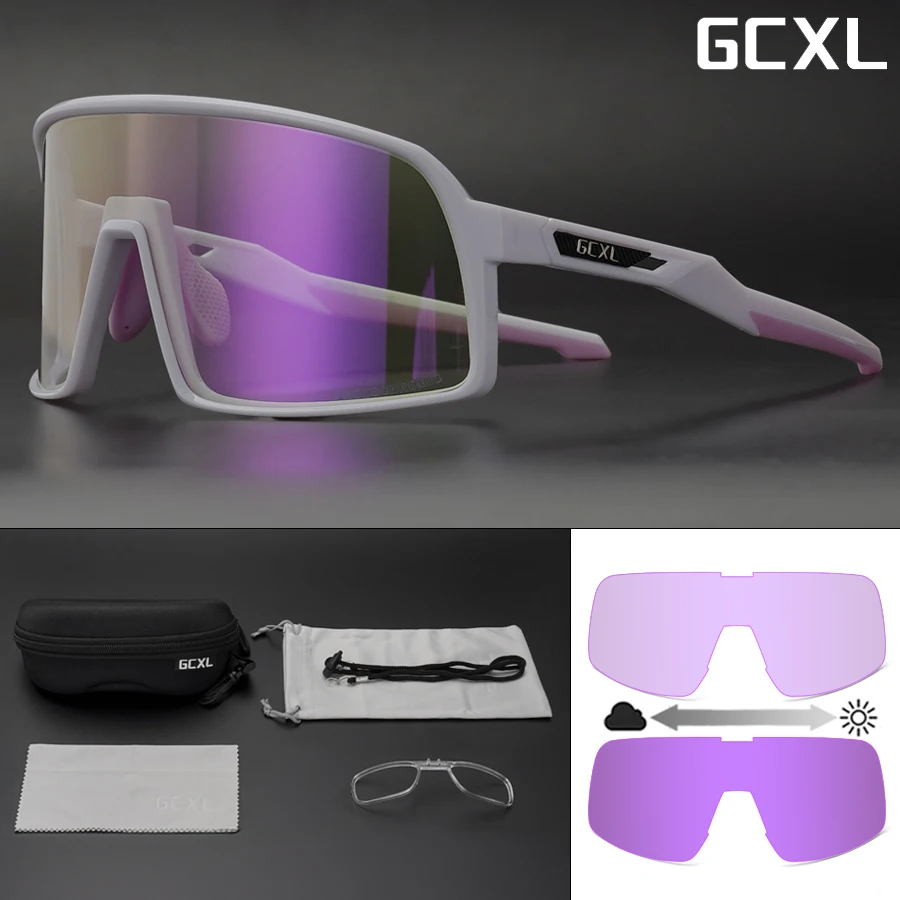 Фотохромные велосипедные очки UV400 женские безопасности для спорта на открытом