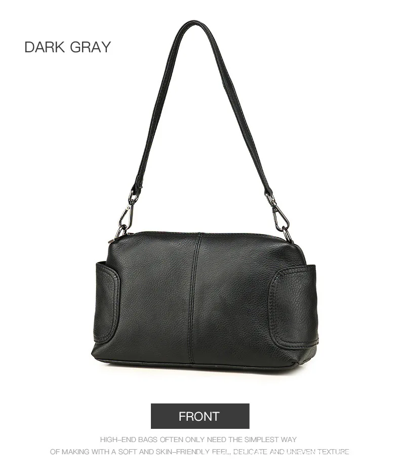 New 2023 European And American Fashion Simple Single Shoulder Diagonal Bag Leather Women's Bag Fashion Top Layer Leather Satchel