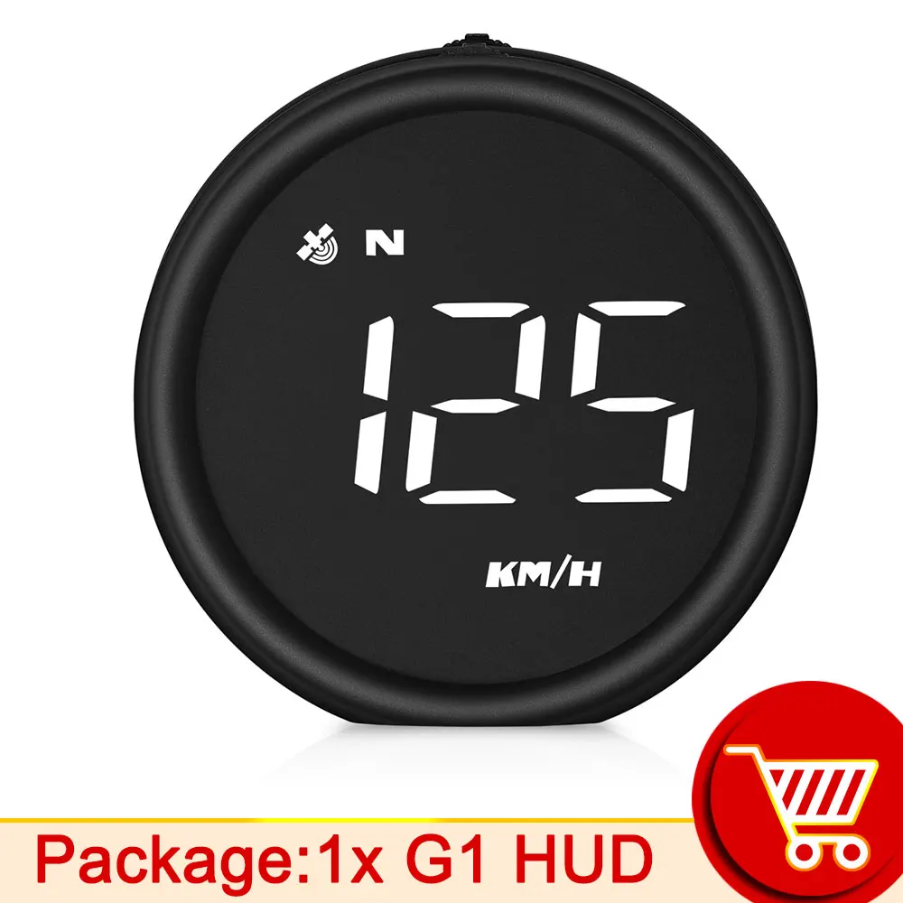 

Автомобильный проекционный дисплей G1 GPS HUD Цифровой спидометр Датчики Открытый внедорожный путеводитель Смарт-гаджеты GPS Сигнализация превышения скорости для всех автомобилей
