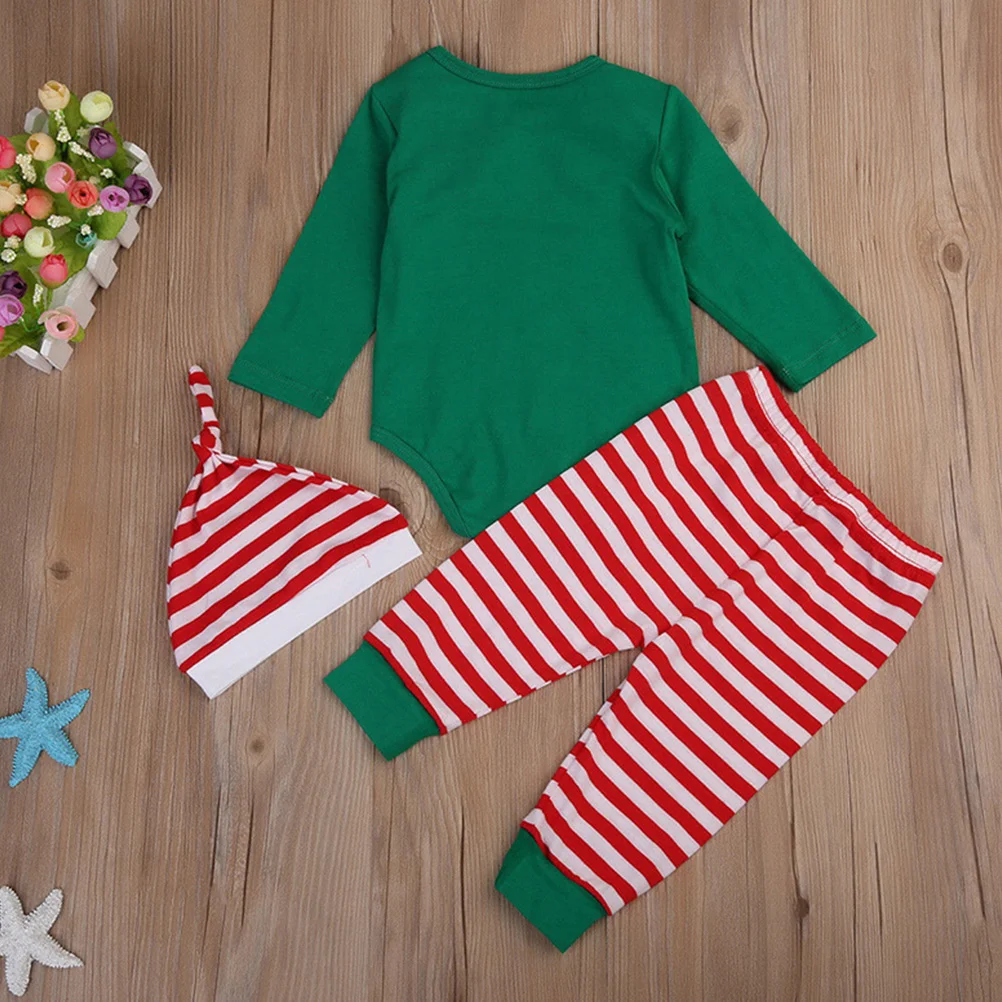 

Christmas Baby Costume Elf Outfit Newborn Toddler Jumpsuit Romper Santa Kids Clothes Boy Babys First Infant Coverall Outfits