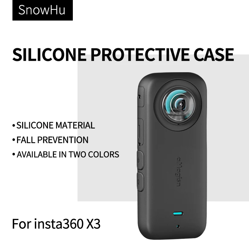 

Мягкий силиконовый чехол для insta360 X3 для insta360oneX3, силиконовый защитный чехол с полным покрытием для insta360 ONE X3