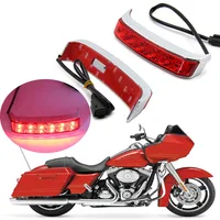 For Street Glide Motorcycle Parts Saddlebag Box Luggage Housing Tail Run Brake Turn Light Lamp LED Len