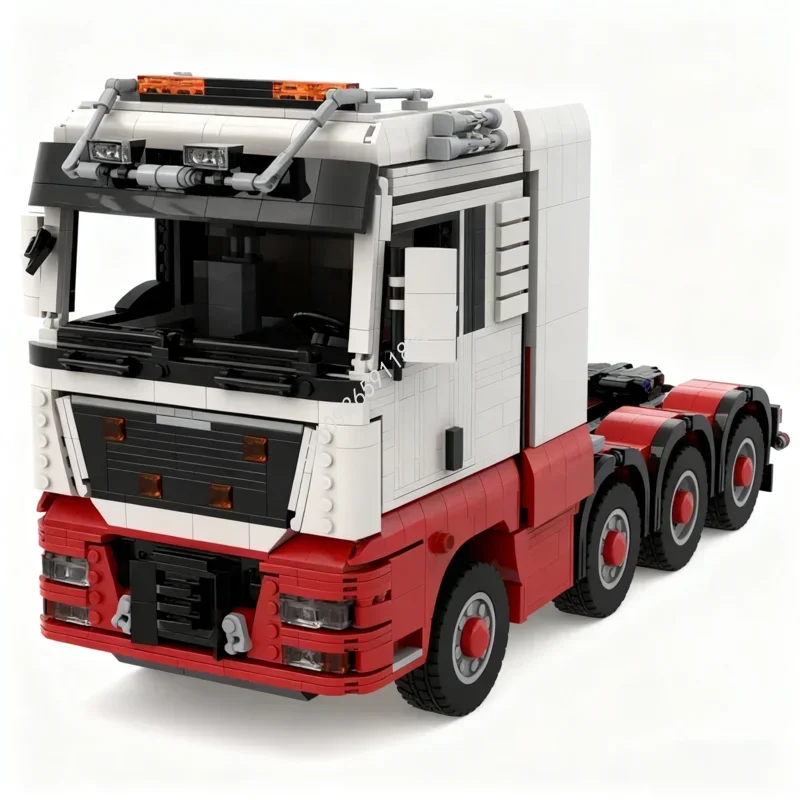 2859 деталей MOC MAN Truck 8x4, техническая модель, строительные блоки, модульный конструктор, развивающая игрушка для детей, архитектурный набор, подарки на день рождения и Рождество (art.: 3920db781a0cd) - 3920db781a0cd