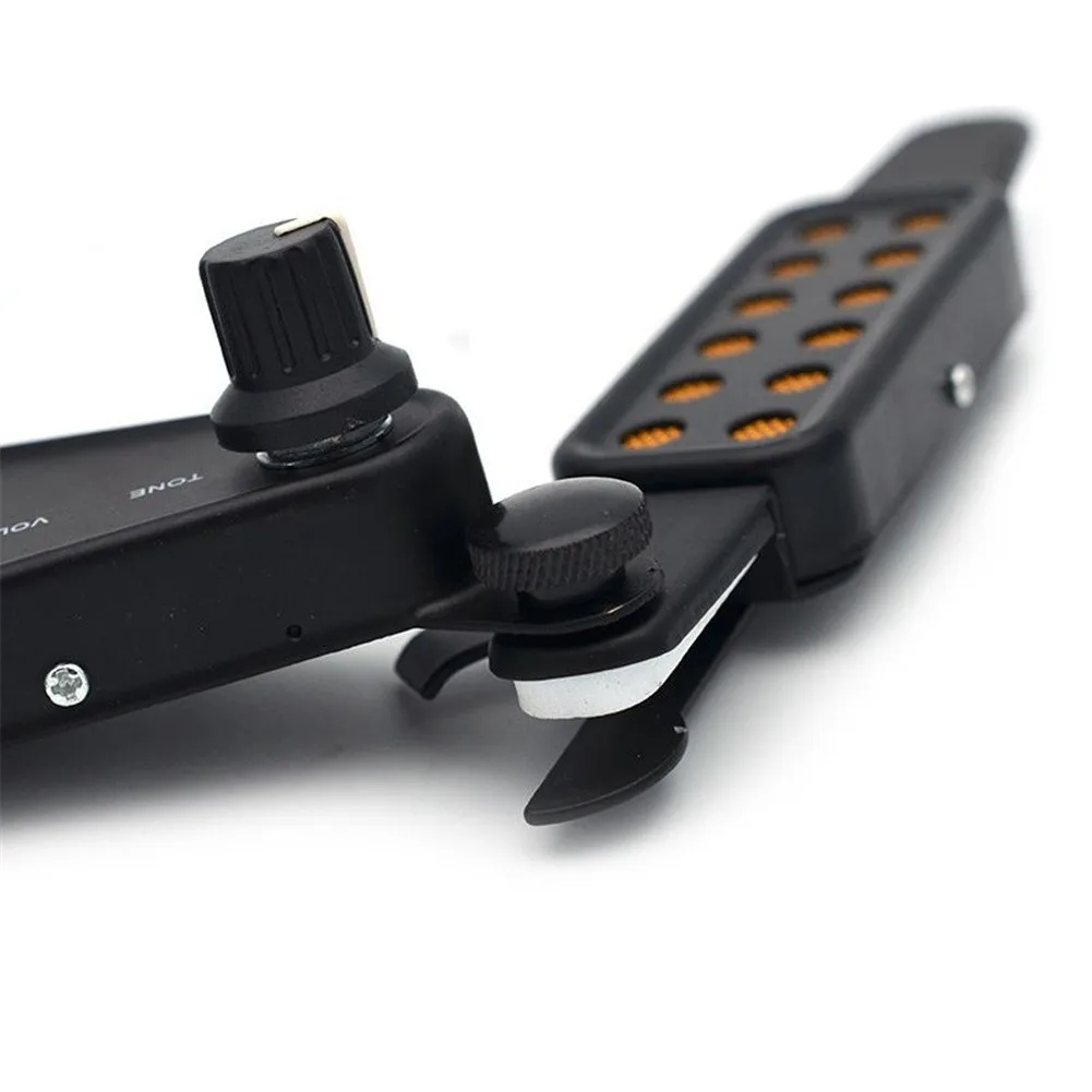 

12 Hole Guitar Pickup Magnetic Transducer With Tone Volume Controller Audio Cable Acoustic Guitars Musical Instrument Accessory