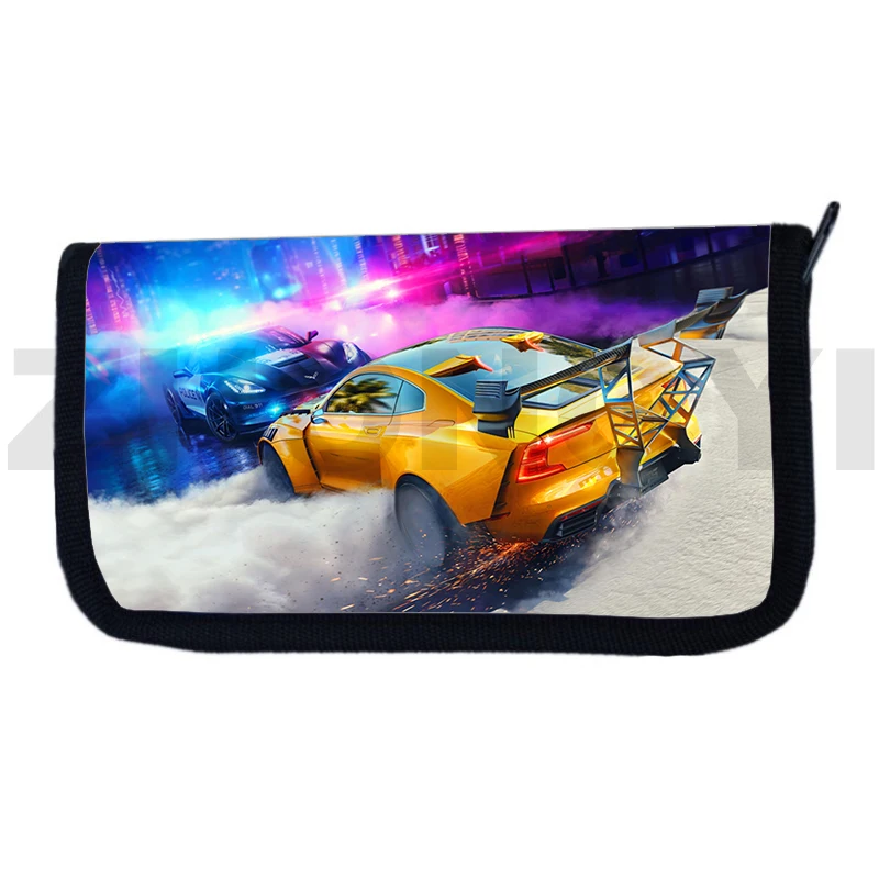 Винтажный кошелек на молнии для мужчин и женщин аниме NFS монетница подростков