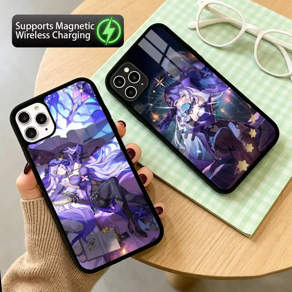 Фото Чехол Fortuneteller Black s-Swan HSR для iPhone 17, 16, 15, 14, 13, 12, 11 Plus, Pro с поддержкой магнитной беспроводной зарядки №1