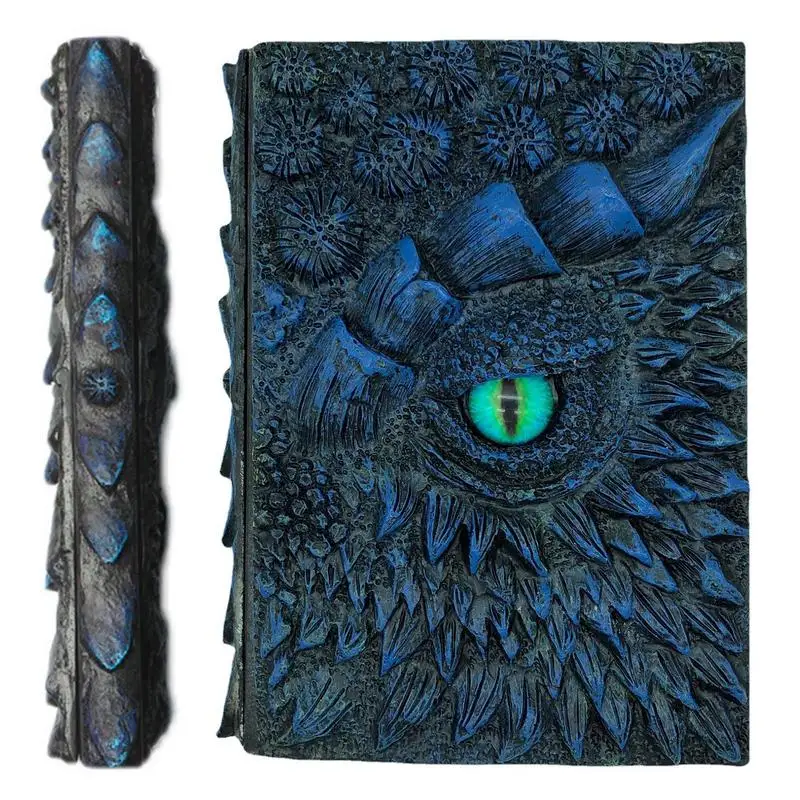 

Handmade Embossed Journal Dragon Embossed Resin Engraving Notebook Three-Dimensional Embossed Handmade Diary Drawing Notebooks