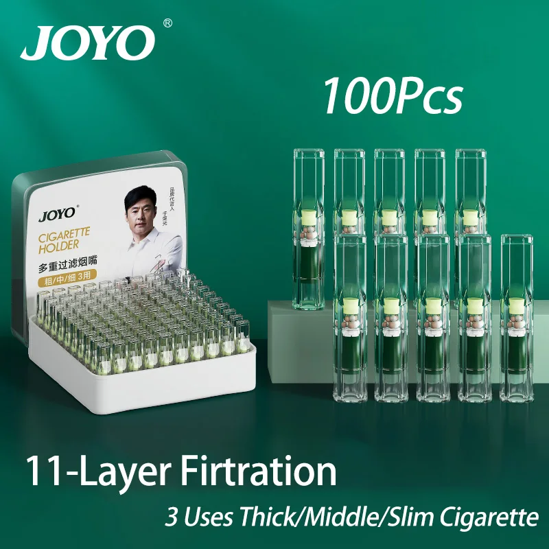 JOYO фильтр для табачных сигарет 100 шт. одноразовый держатель с фильтрацией смолы