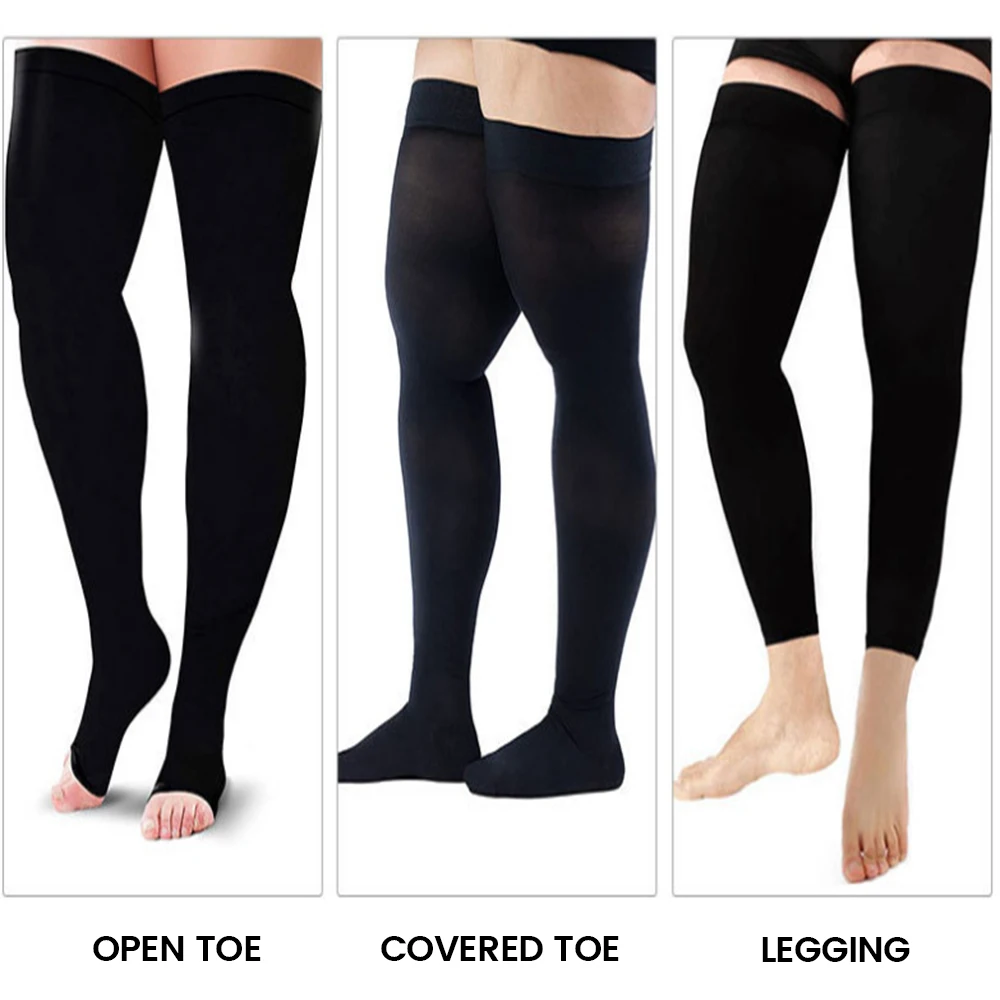 

3/4/5Xl Large Shaping Socks Varicose Vein Stockings Unisex Kneehigh Socks Womenizer Blood Circulation Legs Compression Stockings