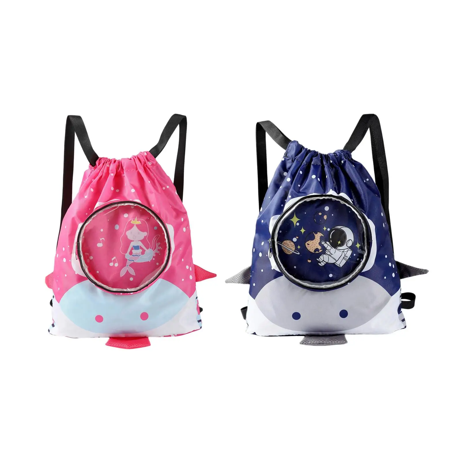

Child Swimming Bag Portable Water Resistant Separation Bag Kids Drawstring Backpack for Camping Beach Riding Travel Pool