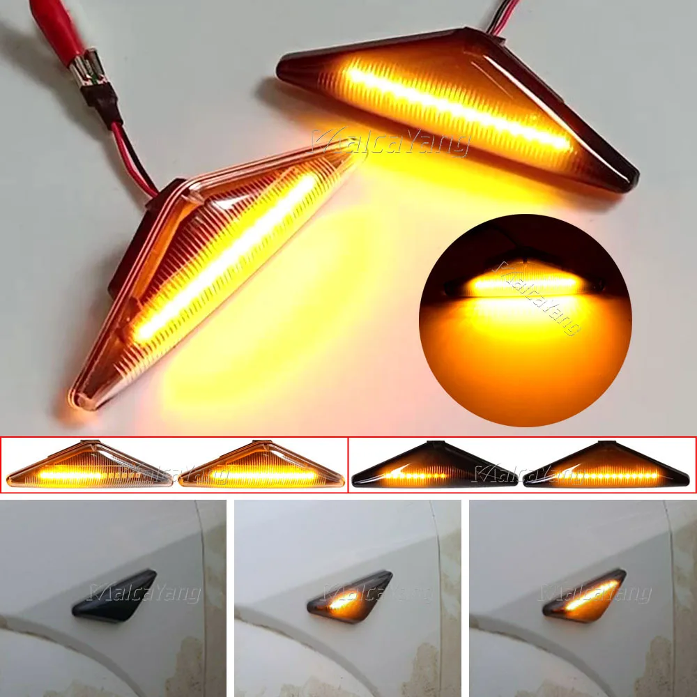 

Flowing Repeater Light LED Dynamic Side Marker Turn Signal Indicator Blinker Lamp For Ford MONDEO 3 MK3 2000-2007 FOCUS 1 MK1