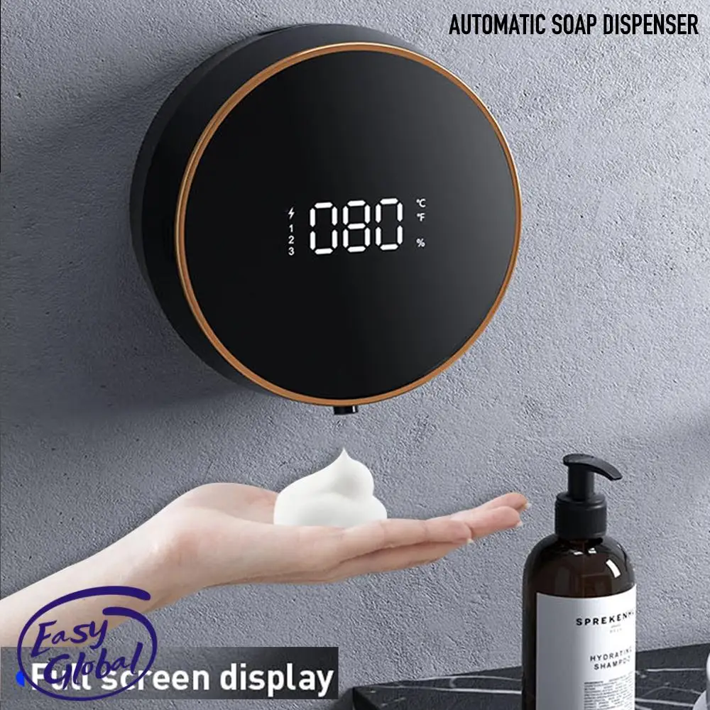 

Wall Mount Automatic Foam Soap Dispensers LED Temperature Display Electric Touchless Infrared Sensor Foam Machine Liquid Dispens