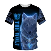new 3d print wolf mens t shirts o neck tee shirt men oversized t shirt casual man short sleeve tops designer clothing shirt male