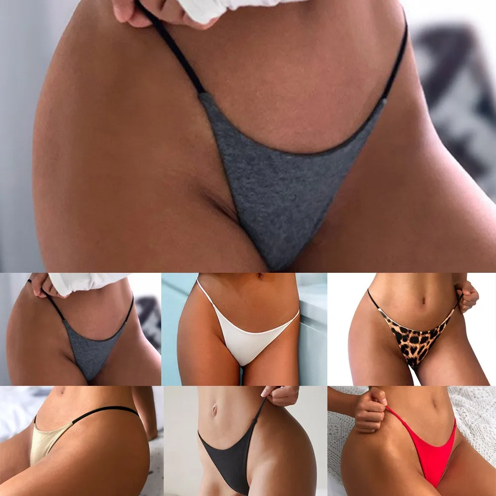 

Women Sexy Lingerie Panties Knickers Low Rise Briefs G String Thong Underwear Panties Seamless Female Thongs