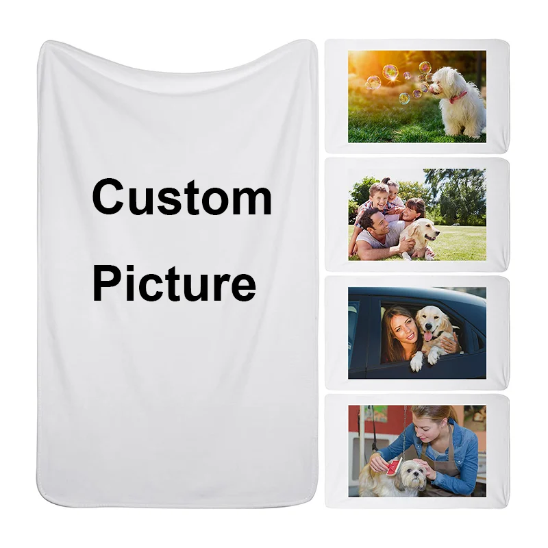 

Custom Flannel Throw Blanket Personalized Photo Picture ImageFleece Blankets Custom Blanket Soft Plush Sofa Bed Blankets Gift