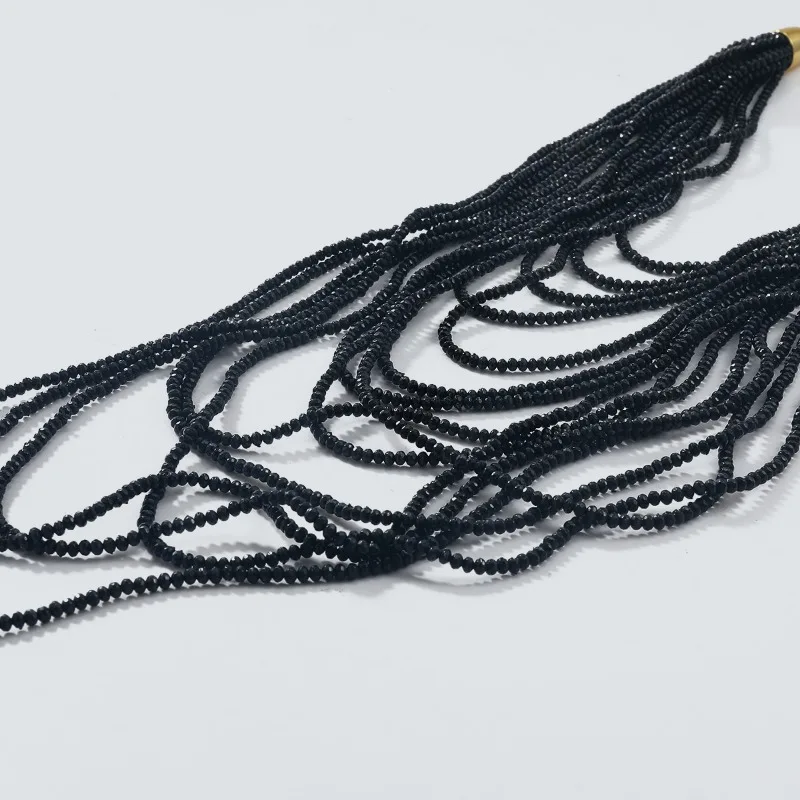 Ожерелье Draweye черные бусы