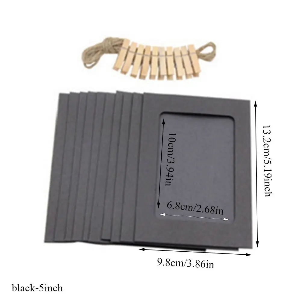 

Бумажные фоторамки 3/5/6 дюймов, набор из 10 штук