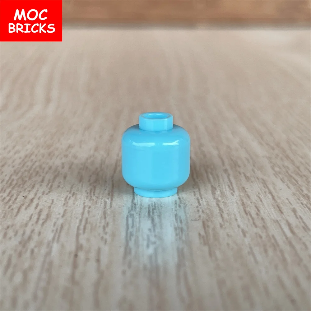 10 шт./лот MOC кирпичи мирные Моранди популярные цвета фигурки голова строительные