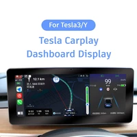 8 inch ips screen android 9 carplay console dashboard for tesla y model 3 vehichle mounted smart control instrument display