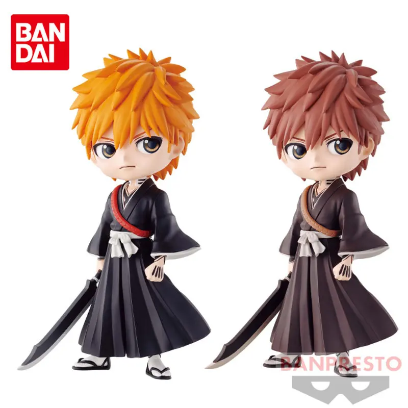 

Bandai Original BANPRESTO Q Posket BLEACH Kurosaki Ichigo Thousand-Year Blood War Anime Action Figures Collectible Model Toys