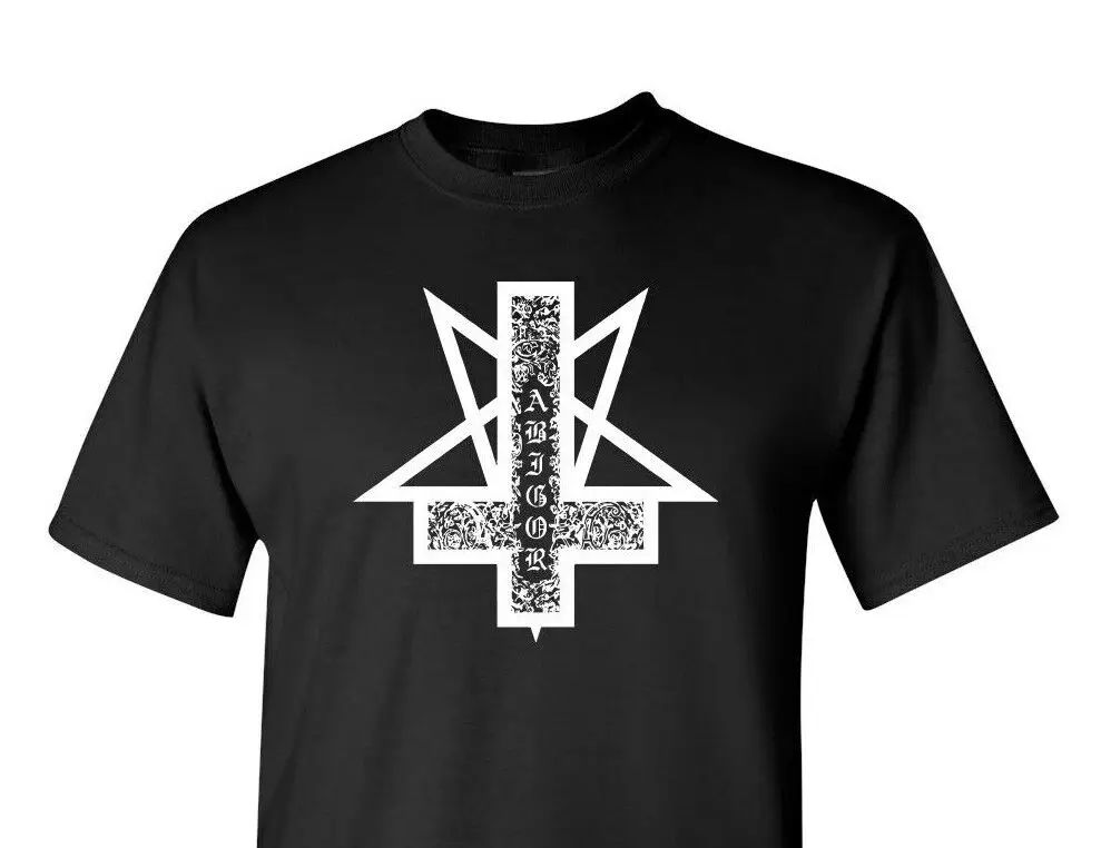 Черная металлическая футболка Abigor