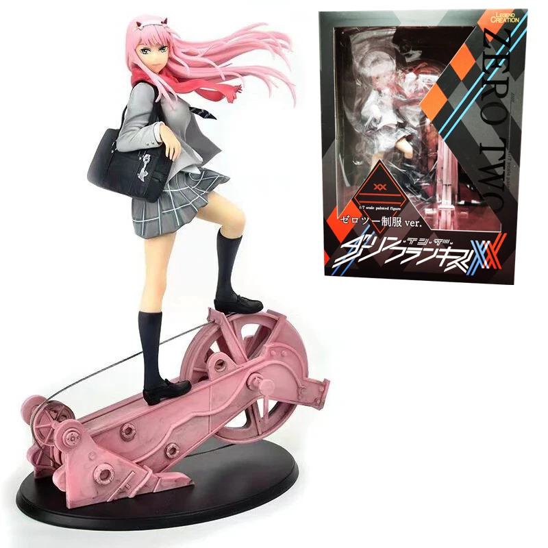 

28cm Sexy Anime DARLING in the FRANXX Anime Figure Toy Zero Two 02 Sexy Girl PVC Action Figure Collection Model Doll Toys