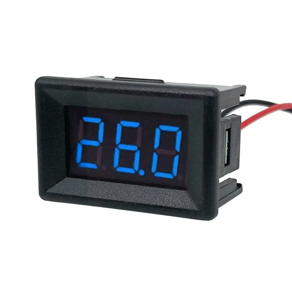 

Car Led Digital Display Voltmeter Motorcycle Voltage Gauge Flashing Waterproof 12 V Meter Warning Lights Auto Panel Accesso K4o7