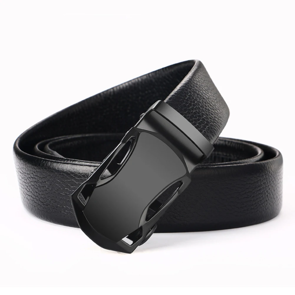 

Men Waist Strap Accessories Casual Automatic Buckle Business Belt For Jeans Leather